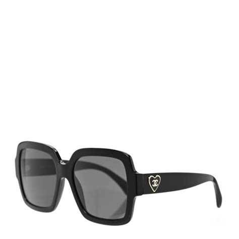 chanel heart sunglasses